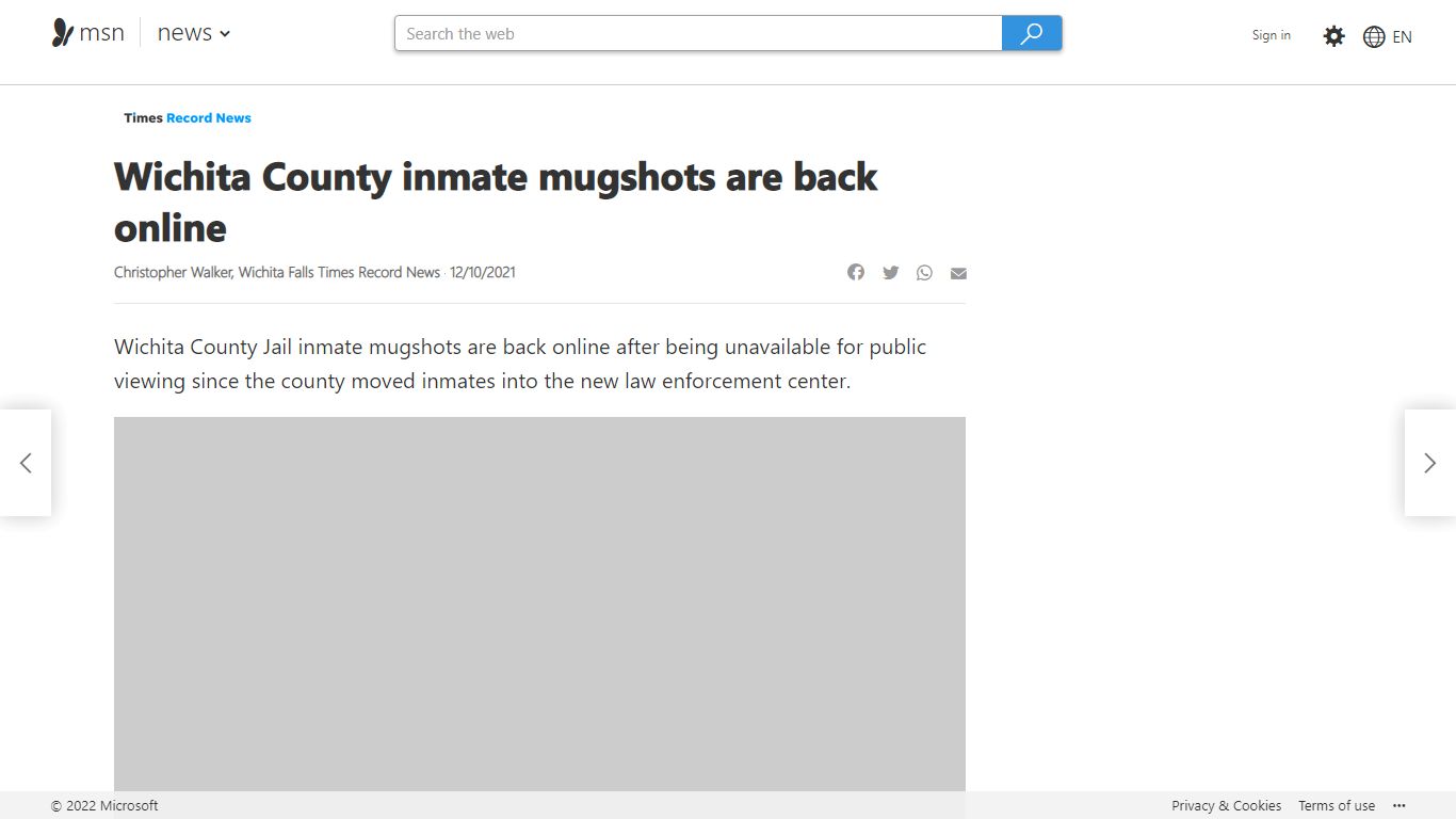 Wichita County inmate mugshots are back online